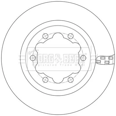 Single Rear Vented Brake Disc Fits Man Vw Crafter Tge 325mm