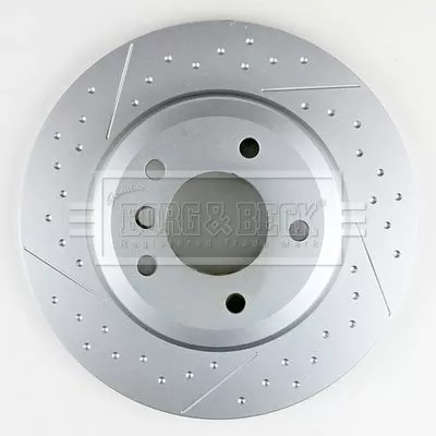 Borg and Beck Borg and Beck BBD6276S Single Rear Slotted/perforated Brake Disc Fits Bmw 1 Series 324mm 