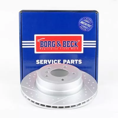 Borg and Beck Borg and Beck BBD6276S Single Rear Slotted/perforated Brake Disc Fits Bmw 1 Series 324mm 