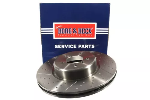 Single Front Perforated/vented Brake Disc Fits Bmw 3 4 Series 370mm