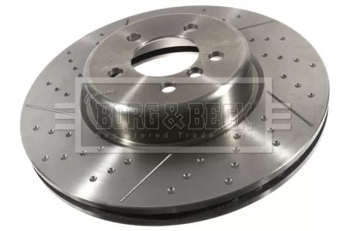 Borg and Beck Borg and Beck BBD7007S Single Front Perforated/vented Brake Disc Fits Bmw 3 4 Series 370mm 