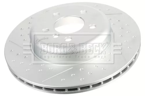 Borg and Beck Borg and Beck BBD7009S Single Rear Perforated/vented Brake Disc Fits Bmw 3 4 Series 345mm 
