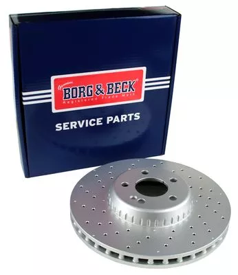 Single Front Perforated/vented Brake Disc Fits Mercedes C-class E-class 342mm