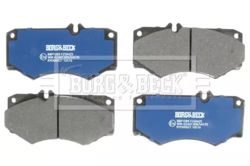 Borg and Beck Borg and Beck BBP1089 Front Brake Pad Set Fits Mahindra Mercedes Puch Vw Cj 3 Cj5 G-class G-modell Hen 