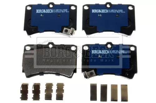 Borg and Beck Borg and Beck BBP1520 Front Brake Pad Set Fits Kia Mazda 121 323 C 323 F 323 P 323 S Demio Rio 