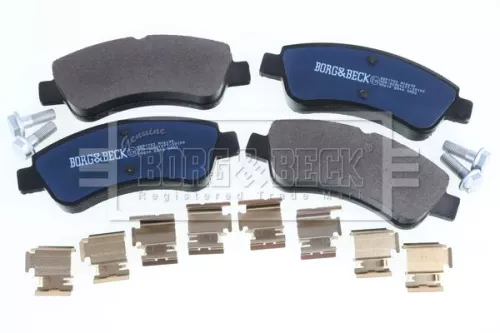 Borg and Beck Borg and Beck BBP1703 Front Brake Pad Set Fits Citroën Ds Fiat Opel Peugeot Vauxhall 1007 2008 206 207 