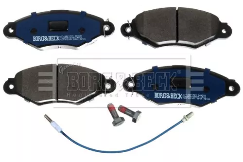 Borg and Beck Borg and Beck BBP1729 Front Brake Pad Set Fits Nissan Renault Kangoo Kubistar 