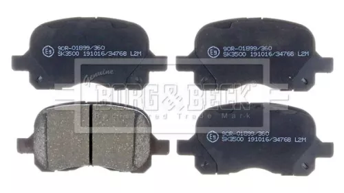 Borg and Beck Borg and Beck BBP1771 Front Brake Pad Set Fits Toyota Corolla 