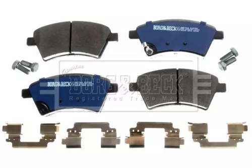 Borg and Beck Borg and Beck BBP1968 Front Brake Pad Set Fits Fiat Mitsubishi Suzuki L 300 Sedici Sx4 