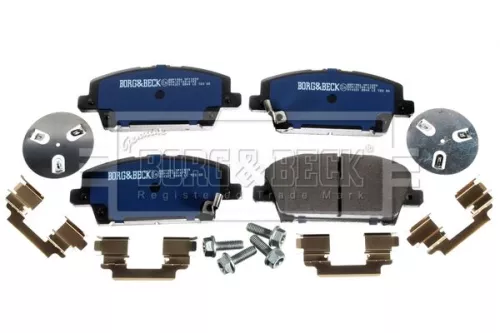 Borg and Beck Borg and Beck BBP1986 Front Brake Pad Set Fits Honda Civic 