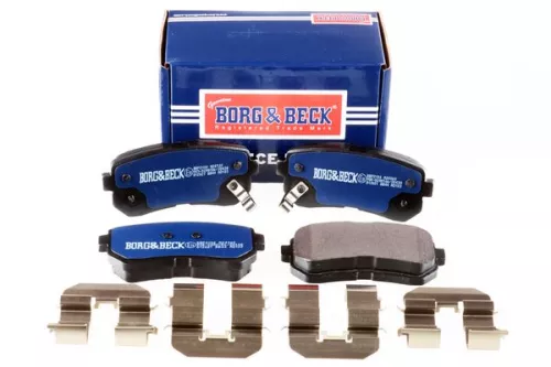Borg & Beck Borg & Beck BBP2104 Rear Brake Pad Set Fits Hyundai Kia Accent Cerato Koup I20 I30 Ix20 Ix35 Kona Pr 