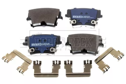 Borg & Beck Borg & Beck BBP2168 Rear Brake Pad Set Fits Chrysler Dodge Lancia 300c Challenger Charger Thema 