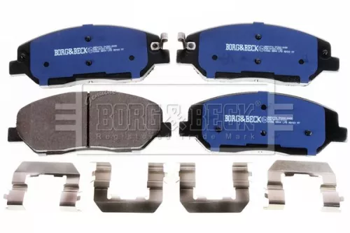 Borg and Beck Borg and Beck BBP2176 Front Brake Pad Set Fits Hyundai Kia Ssangyong Actyon Actyon Sports Genesis Gran 