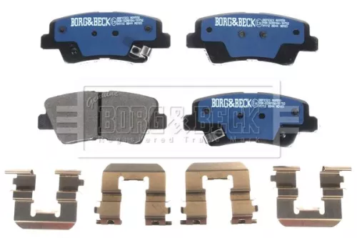 Borg and Beck Borg and Beck BBP2323 Rear Brake Pad Set Fits Hyundai Kia Ssangyong Elantra Grandeur I30 I40 Korando O 