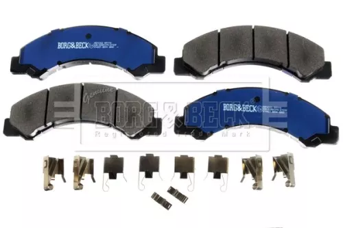 Borg and Beck Borg and Beck BBP2362 Front Or Rear Brake Pad Set Fits Isuzu Toyota Dyna Elf 