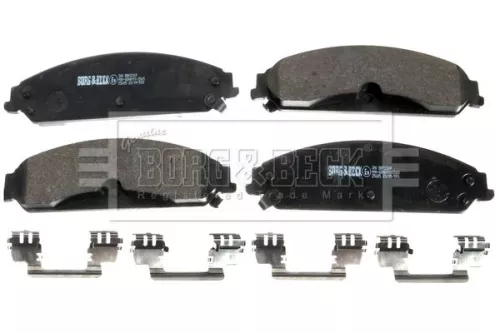 Borg & Beck Borg & Beck BBP2369 Front Brake Pad Set Fits Chrysler Dodge Lancia 300c Challenger Charger Thema 