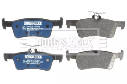 Borg & Beck Borg & Beck BBP2629 Rear Brake Pad Set Fits Ford Fiesta 