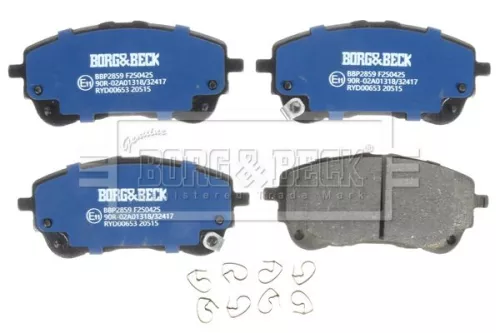 Borg and Beck Borg and Beck BBP2859 Front Brake Pad Set Fits Suzuki Toyota Corolla Swace Yaris Cross 