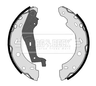 Rear Brake Shoe Set Fits Smart Cabrio City-coupe Crossblade Fortwo Roadster