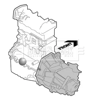 Borg and Beck Borg and Beck BEM3590 Rear Engine Mount Fits Honda Accord Support Rod 
