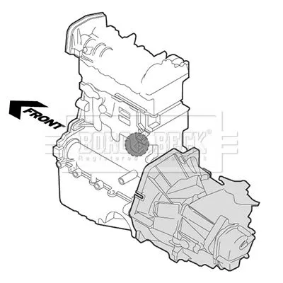Borg and Beck Borg and Beck BEM3878 Lower Right Front Right Engine Mount Fits Audi Seat Skoda Vw A3 Altea Altea Xl B 