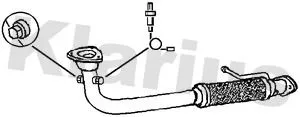 Klarius Front Exhaust Pipe For Rover 100 / Metro