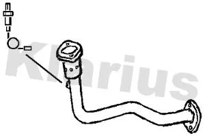 Klarius Front Exhaust Pipe For Renault Clio
