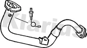 Klarius Front Exhaust Pipe For Citroën Peugeot 306 Xsara