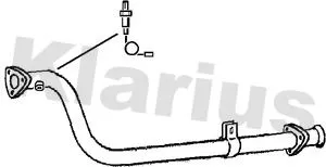 Klarius Front Exhaust Pipe For Volvo 940