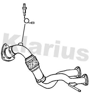 Klarius Front Exhaust Pipe For Audi Tt