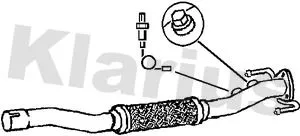 Klarius Centre Exhaust Pipe For Opel Vauxhall Corsa Corsavan