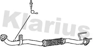 Klarius Centre Exhaust Pipe For Fiat Doblo