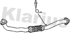 Klarius Front Exhaust Pipe For Alfa Romeo 159