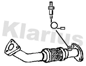 Klarius Front Exhaust Pipe For Nissan Navara Np300 Pathfinder
