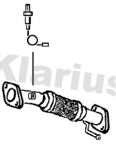 Klarius Front Exhaust Pipe For Hyundai Kia Ix20 Venga