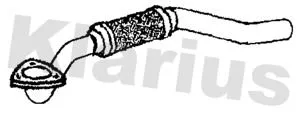 Klarius Front Exhaust Pipe For Opel Vauxhall Zafira Zafira / Zafira Family
