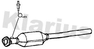 Exhaust Catalytic Converter Fits Renault Laguna