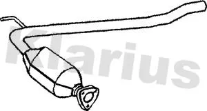 Exhaust Catalytic Converter Fits Vw Transporter