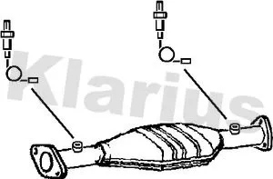 Exhaust Catalytic Converter Fits Honda Civic Hr-v