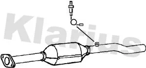 Exhaust Catalytic Converter Fits Audi Vw A3 Golf Touran