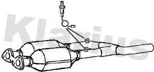 Exhaust Catalytic Converter Fits Seat Vw Bora Golf Leon