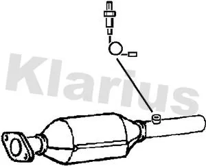 Exhaust Catalytic Converter Fits Skoda Vw Golf Octavia