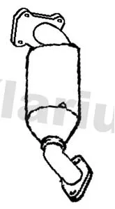 Exhaust Catalytic Converter Fits Audi Seat Skoda Vw A3 Altea Golf Golf Plus Jetta Leon Octavia Superb Yeti