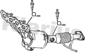 Exhaust Catalytic Converter Fits Ford Volvo Focus Xc70