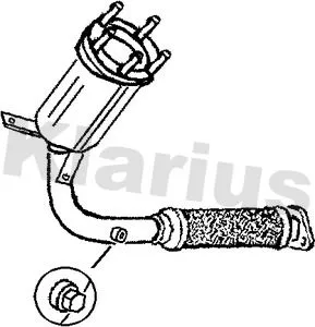 Exhaust Catalytic Converter Fits Ford Puma