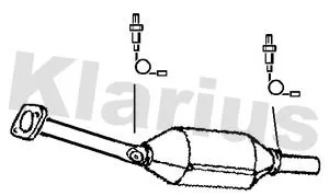 Exhaust Catalytic Converter Fits Toyota Picnic Yaris