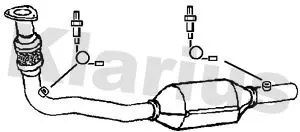 Exhaust Catalytic Converter Fits Opel Vauxhall Astra Zafira
