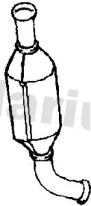 Exhaust Catalytic Converter Fits Peugeot 206 307