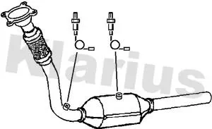 Exhaust Catalytic Converter Fits Audi Seat Skoda Vw A3 Bora Golf Leon New Beetle Octavia Toledo