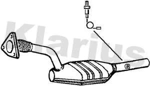 Exhaust Catalytic Converter Fits Renault Grand Scénic Megane Scénic